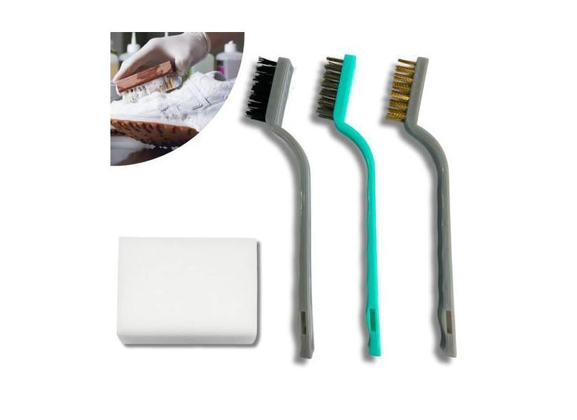 Kit Escova Limpeza Tênis Sneakers Calçado + Esponja Mágica - D Protect