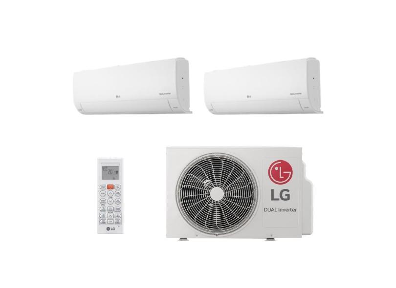 Ar Condicionado Bi Split Inverter LG Hi Wall Dual Voice + AI 16000 BTUs (9000+9000) Frio S32Q16UAGA0.EB2GAM1 - 220V