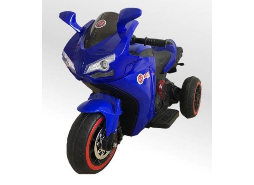 Moto Elétrica Infantil Triciclo Elétrico BZ R6 Azul com Ré, 2 Baterias Músicas e Farol BARZI MOTORS