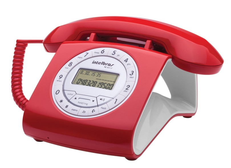 Telefone sem Fio com ID Vermelho TS8220 Intelbras - CELULARES E TELEFONES - TELEFONE  SEM FIO : PC Informática