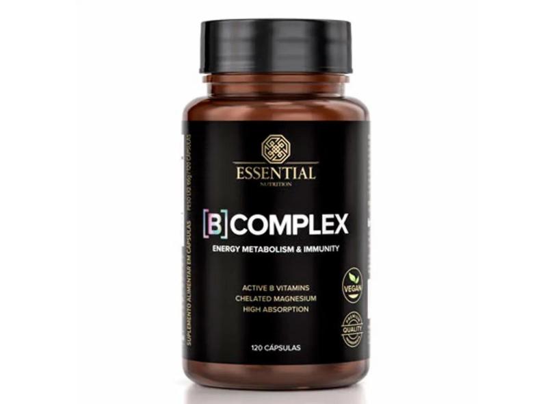 B Complex Complexo B + Magnésio - 120 Caps - Essential Nutrition