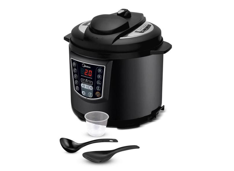 Panela Elétrica De Pressão Preta Midea 6 Litros 1000w 110V