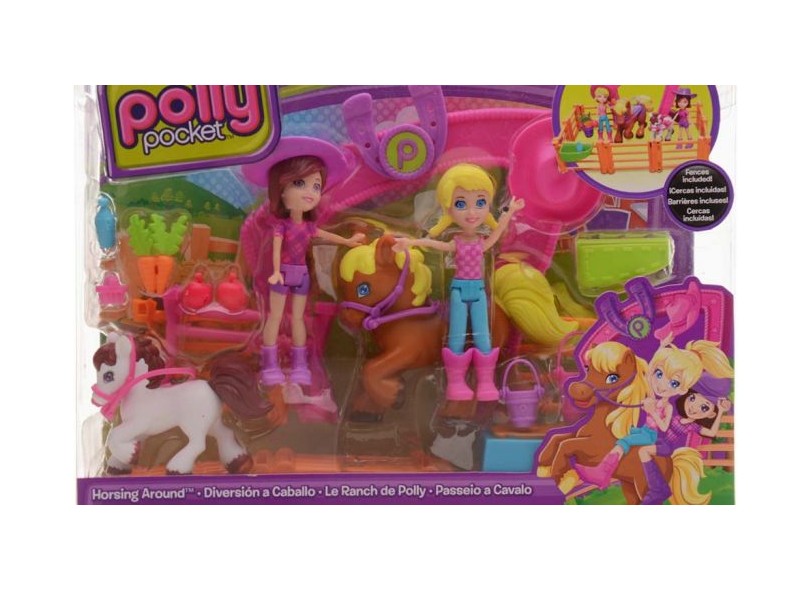 Boneca Polly Pocket Passeio a Cavalo Mattel