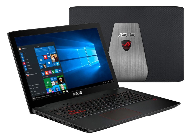 Notebook Asus Rog Gl552vw Intel Core I5 6300hq 156 8gb Hd 1 Tb Windows 10 Home Geforce Gtx 1618