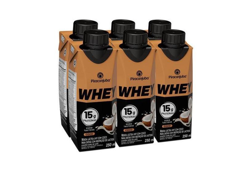 Pack 6 Unidades Bebida Láctea Whey 15G De Proteína Piracanjuba Zero La