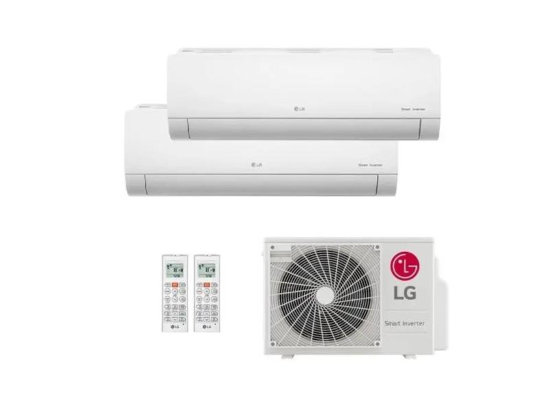 AR Condicionado Bi-Split Inverter Lg 16.000 Btus (1X Evap HW 09.000 + 1X 12.000) Frio R-32 Wi-Fi +IA