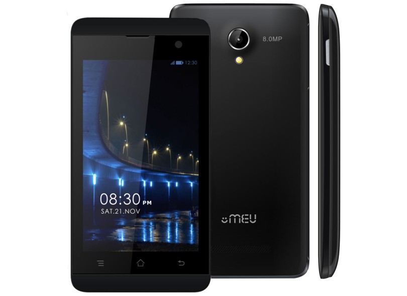 Smartphone  MEU AN400 2 Chips  Android 4.2 (Jelly Bean Plus)  Wi-Fi
