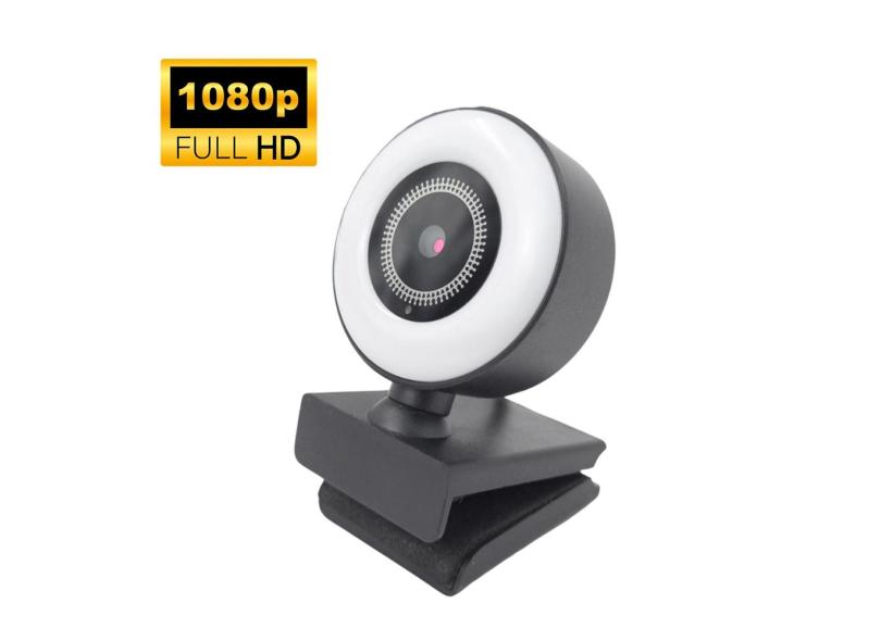 Web Cam Camera USB Full HD 1080p Com Microfone E Lanterna Para Computador