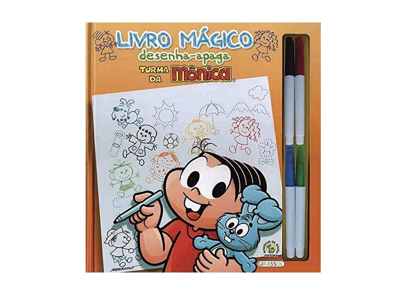 Livro Mágico Desenha-apaga Turma da Mônica - Girassol - 9788574887531