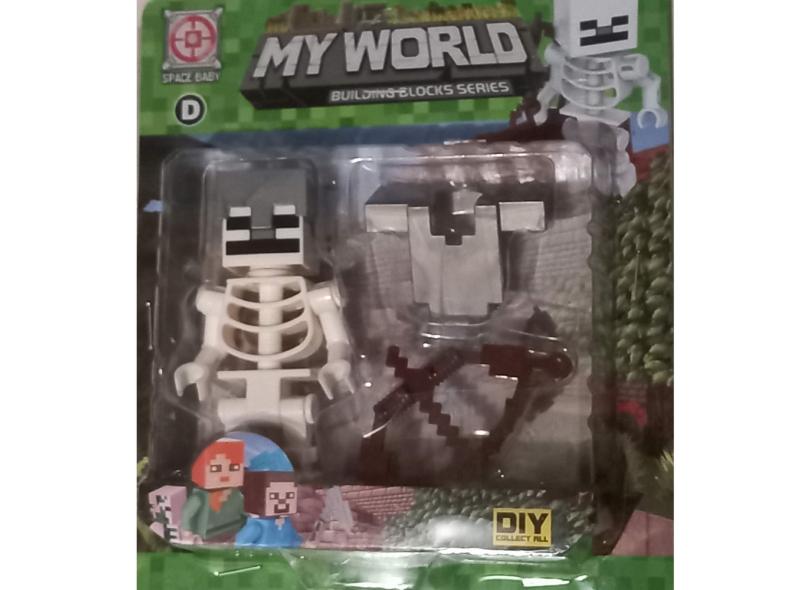 Minecraft cartela com 6 boneco lego