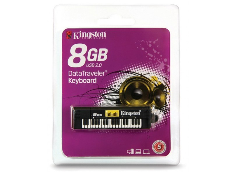 Pen Drive Kingston Data Traveler 8 GB USB 2.0 Teclado KE-U568G
