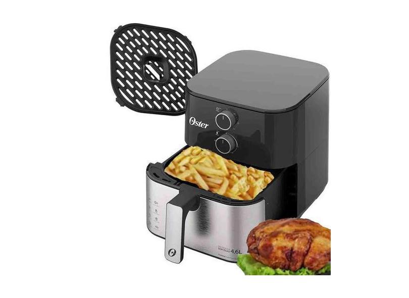 Fritadeira Eletrica Sem Oleo Oster 4,6 Litros Inox