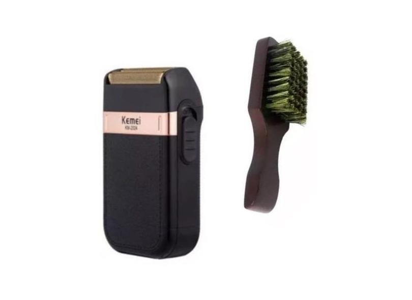 Maquina Shaver Kemei 2024 + Escova Disfarce