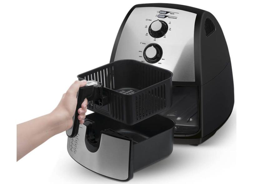 Fritadeira Elétrica Sem óleo Midea FXA4 4l Inox