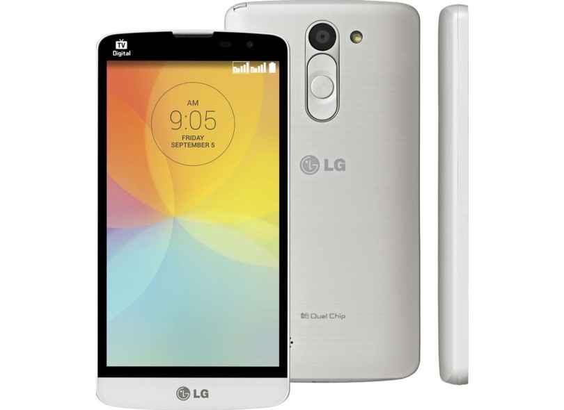 Smartphone LG L Prime D337 Câmera 8,0 MP 2 Chips 8GB Android 4.4 (Kit Kat) 3G Wi-Fi