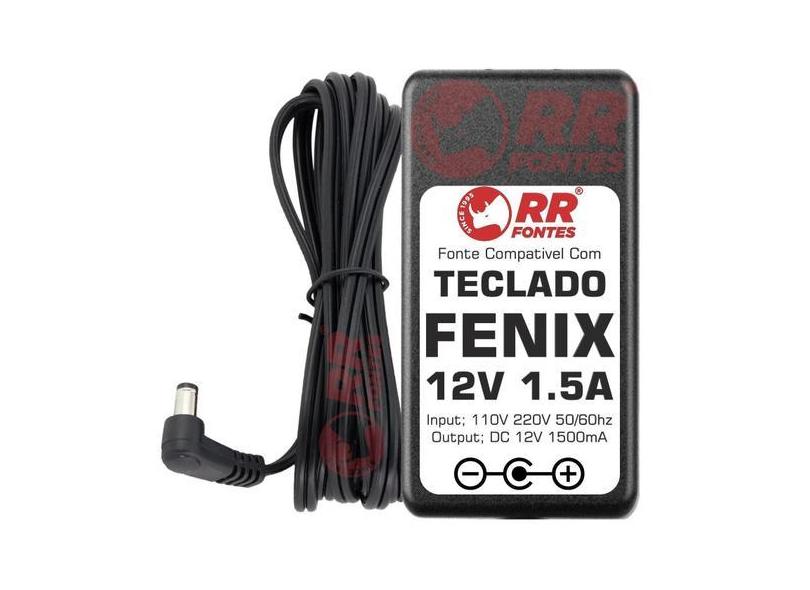 Fonte 12V Para Teclado Piano Fenix Fk-620 Fk-680 Ck-60 Sp-20 - Rrfonte