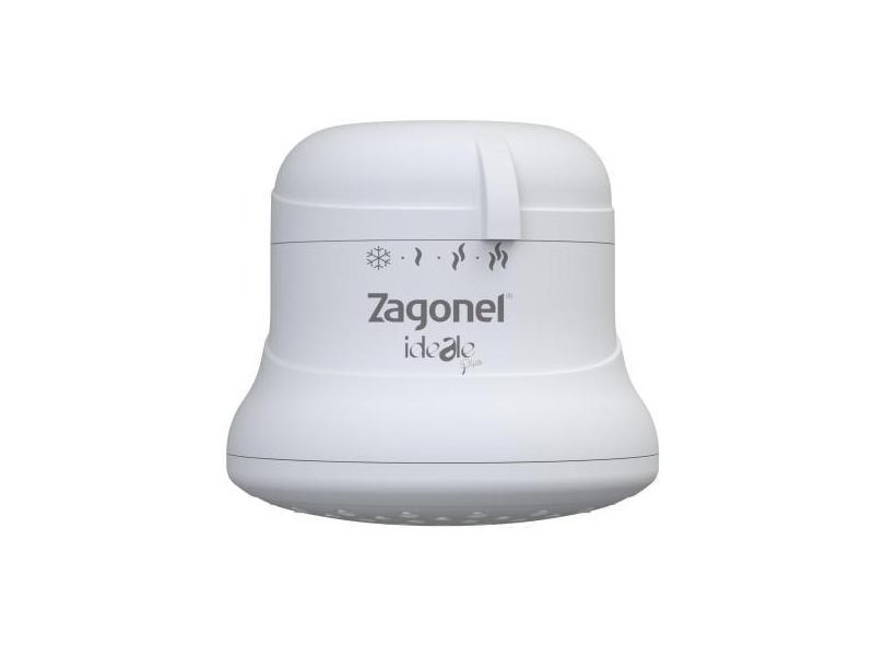 Ducha Zagonel Ideale Plus 6800W Redonda 4 - Temperaturas Branca Multit