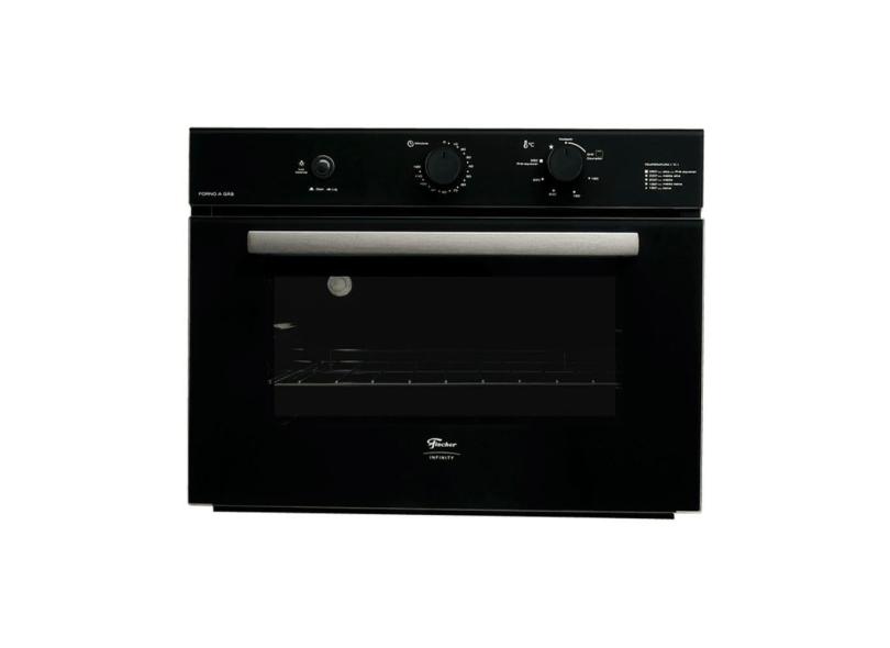 Forno a Gás de Embutir Fischer Infinity 50 litros com Grill