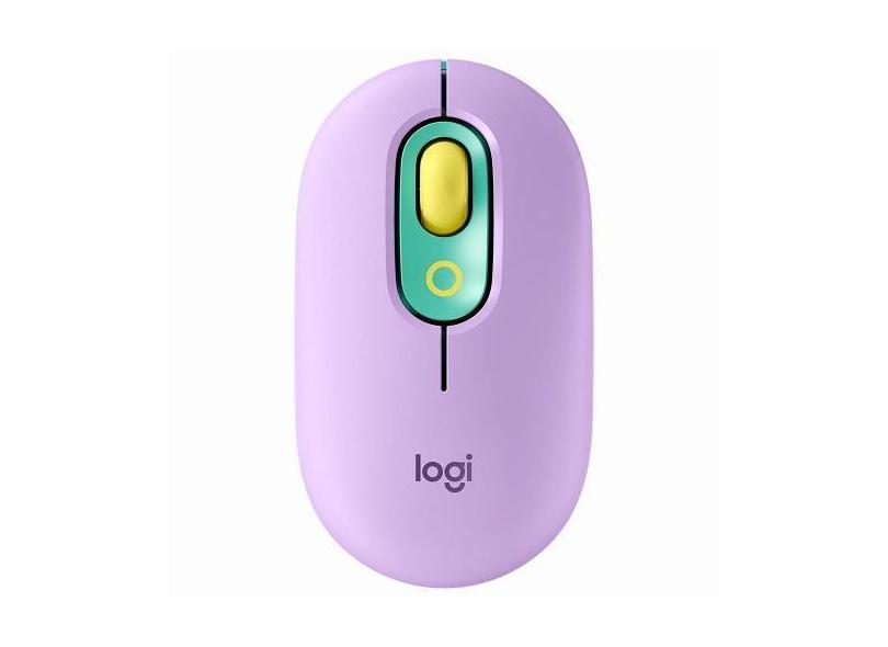 Mouse Logitech Pop Mouse - Sem Fio - 4000 Dpi - 4 Botoes - Daydream
