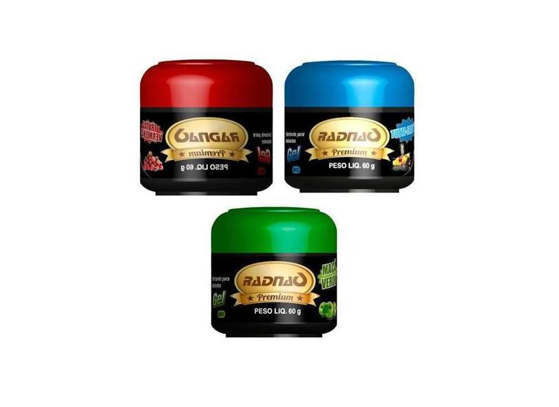 Kit com 3 Odorizadores Cheirinho Automotivo Em Gel - RADNAQ