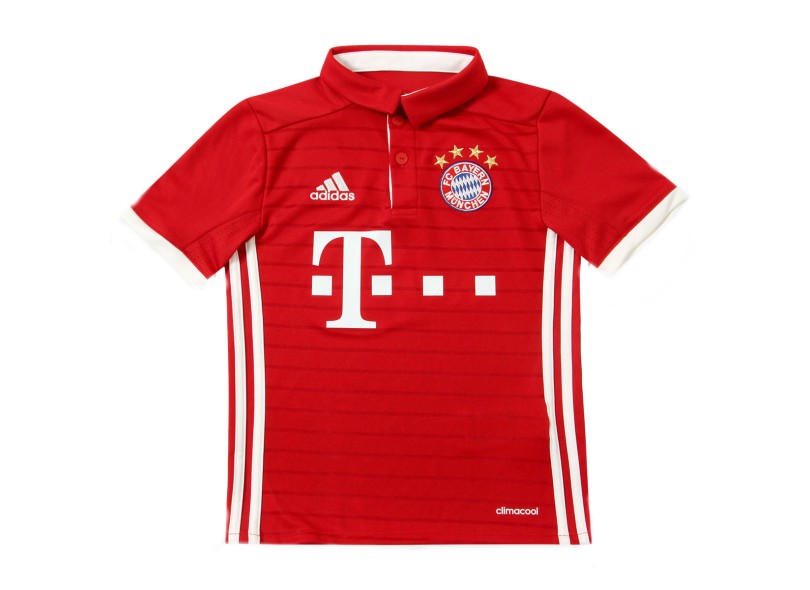 Camisa Torcedor infantil Bayern de Munique I 2016/17 sem Número Adidas