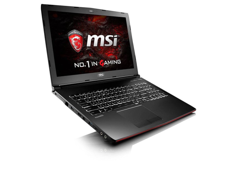 Notebook MSI Intel Core i7 7700HQ 7ª Geração 16 GB de RAM 1024 GB Híbrido 120.0 GB 15.6 " GeForce GTX 1050 Windows 10 GP62