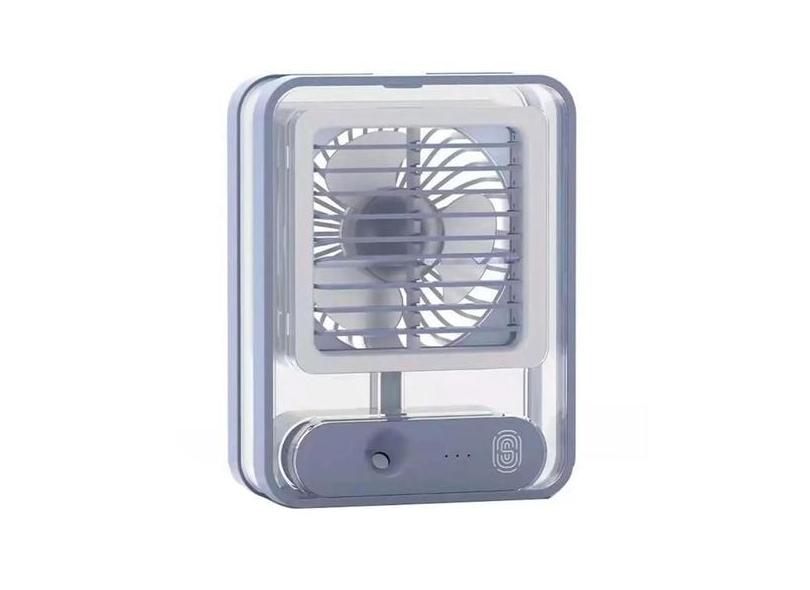 Ventilador Umidificador Ar Agua Touch De Mesa 3 Velocidades Led Usb Tr