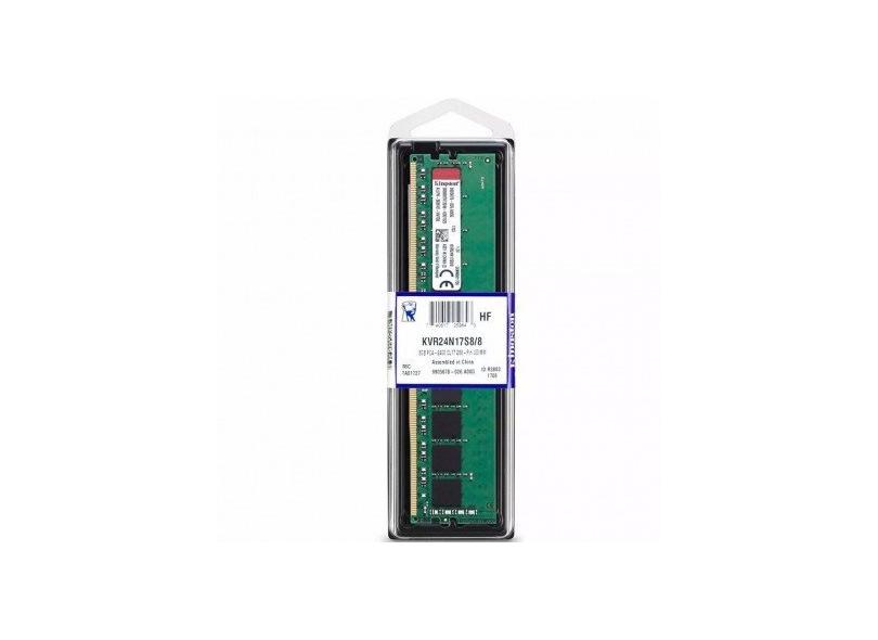 Memoria 8GB DDR4 2400 Mhz KVR24N17S8/8 Kingston Box com o Melhor Preço ...