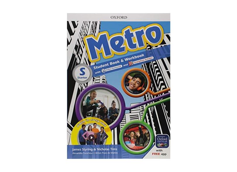 Metro Starter - Student's Book - Workbook Pk - Nick Tims - 9780194050432 em  Promoção é no Buscapé