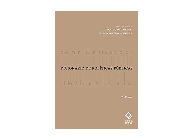 Dicionário de Politicas Publicas - Geraldo Geovanni - 9788539307364