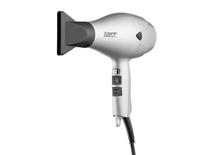 Secador de Cabelo Taiff Fox Íon Prata com 2 Velocidades 2 Temperaturas 2000W