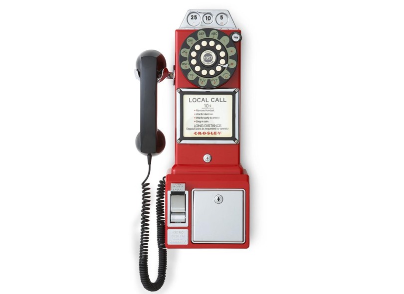 Telefone com Fio Crosley 1950's Pay Phone