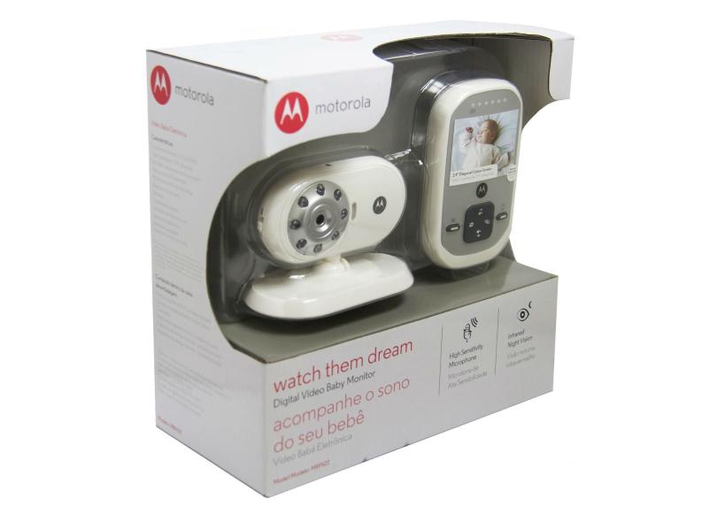 Babá Eletrônica Motorola com Câmera Visão Noturna 160 metros Mbp622