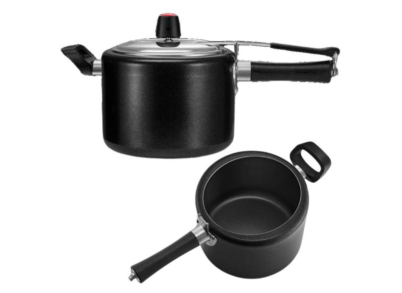 Panela De Pressão Antiaderente 4,5 Litros Continental Preto