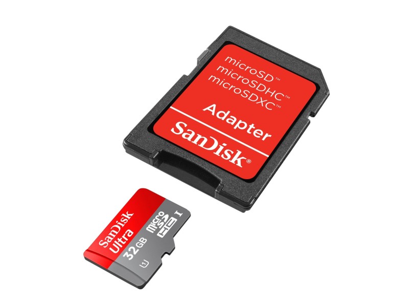 Cartão de Memória Micro SDHC-I com Adaptador SanDisk Ultra 32 GB SDSDQUI-032G