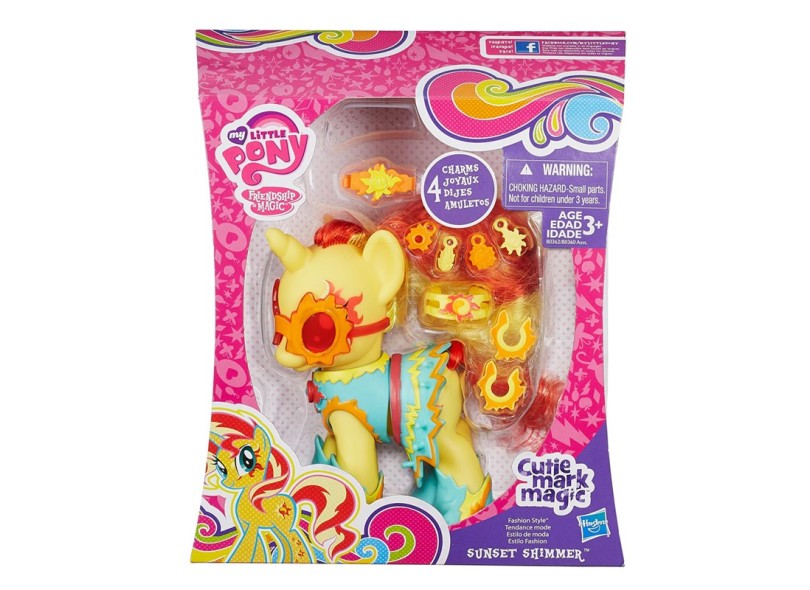 Boneca My Little Pony Sunset Shimmer Curtie Mark Magic Hasbro