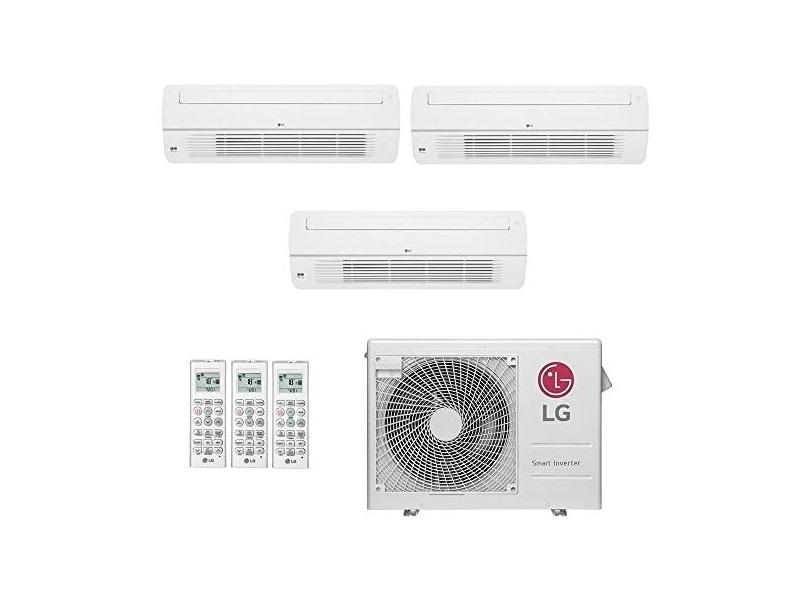 Ar-Condicionado Multi Split Inverter LG 24.000 BTUs (2x Evap Cassete 1 Via 9.000 + 1x Evap Cassete 1 Via 18.000) Quente/Frio 220V