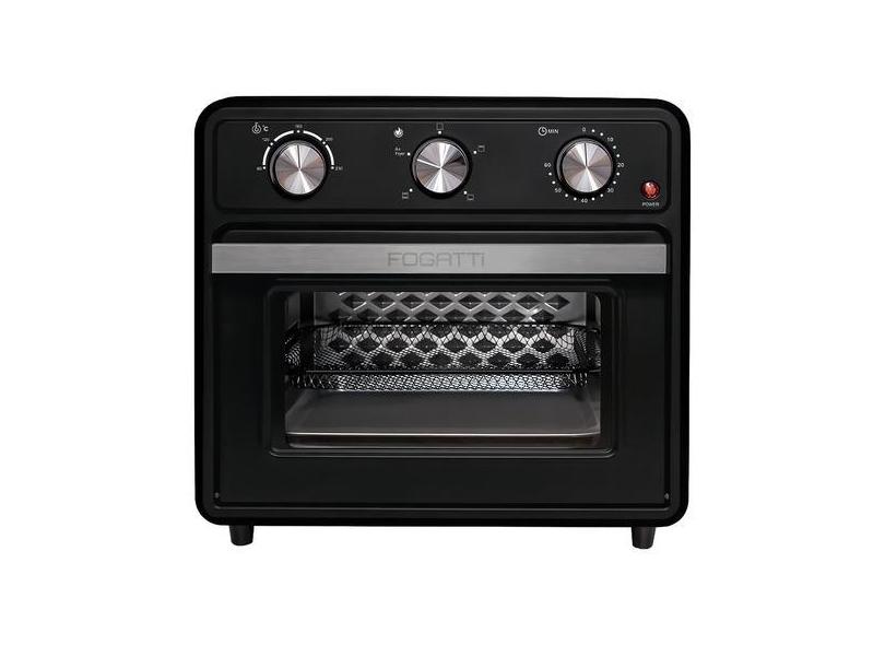 Forno Air Fryer De Bancada Com 22 Litros Fogatti 220v Preto Airfryer
