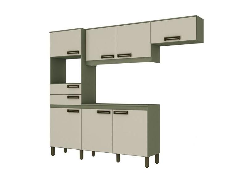 Cozinha Compacta 2 Gavetas 7 Portas para Micro-ondas / Forno B107 Briz