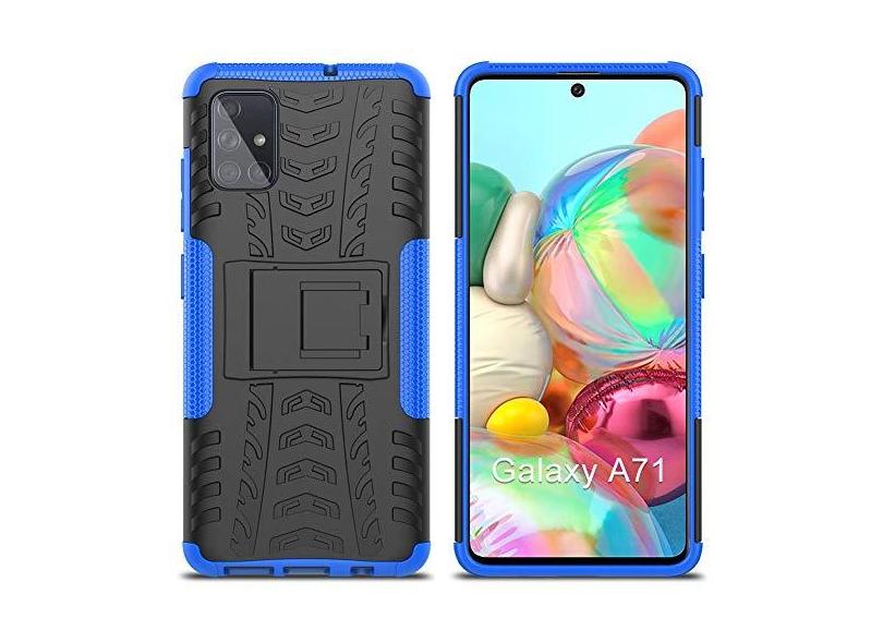 MOONCASE Capa para Samsung Galaxy A71 4G, camada dupla 2 em 1, capa ...