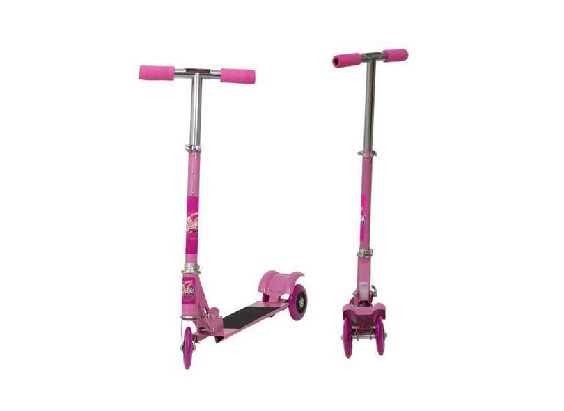 Patinete Juvenil Barbie Regulável  6 7 8 Anos Para Crianças - TOYS 2U