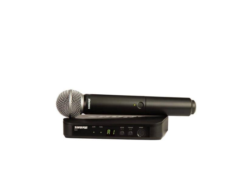 Microfone Sem Fio Shure Blx24 Sm58