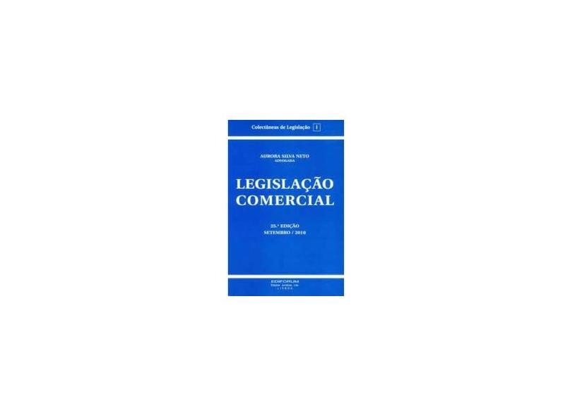 Legislacao Comercial - Capa Comum - 9789898438003
