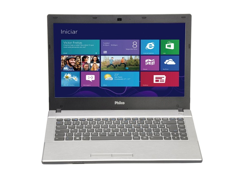 Notebook Philco AMD Dual Core C-70 4GB de RAM HD 500 GB LED 14" Radeon HD 7290 Windows 8 14M-B744W8-3D