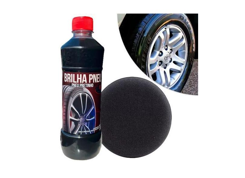 Kit Pneu Pretinho Longa Duração Mil Milhas + Aplicador - Mil Milhas/ A
