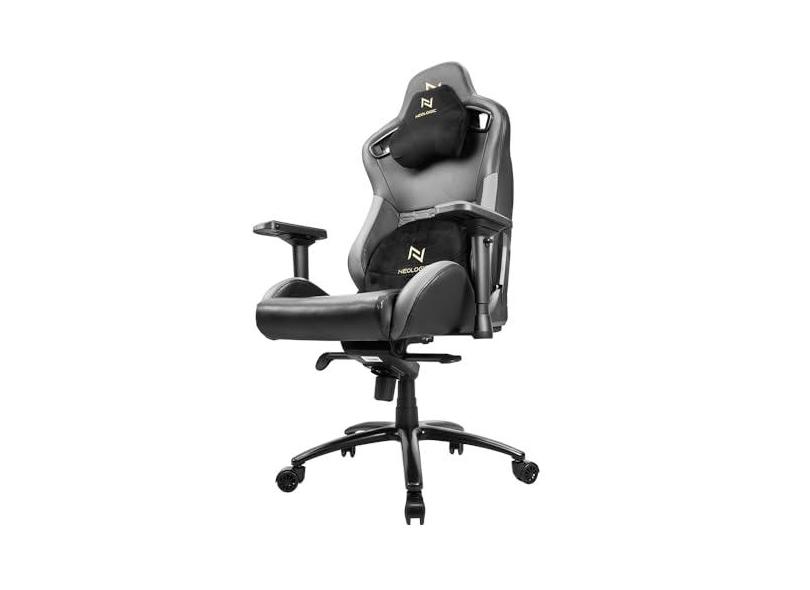 CADEIRA GAMER NEOLOGIC GOLDEN ANTARES, PISTÃO CLASSE 4, 4D, RECLINÁVEL ATÉ 135, PRETO E DOURADO, SUPORTA ATÉ 200KG - NANTGD