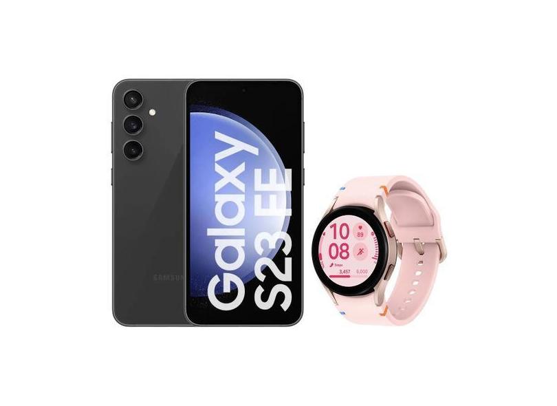 Samsung Galaxy S23 Fe 5G Android 128Gb - Grafite + Smartwatch Samsung