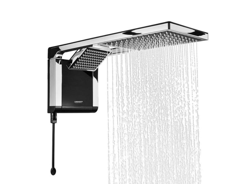 Chuveiro Lorenzetti Acqua Duo Multi Temperatura Preto/Cromado 6800W