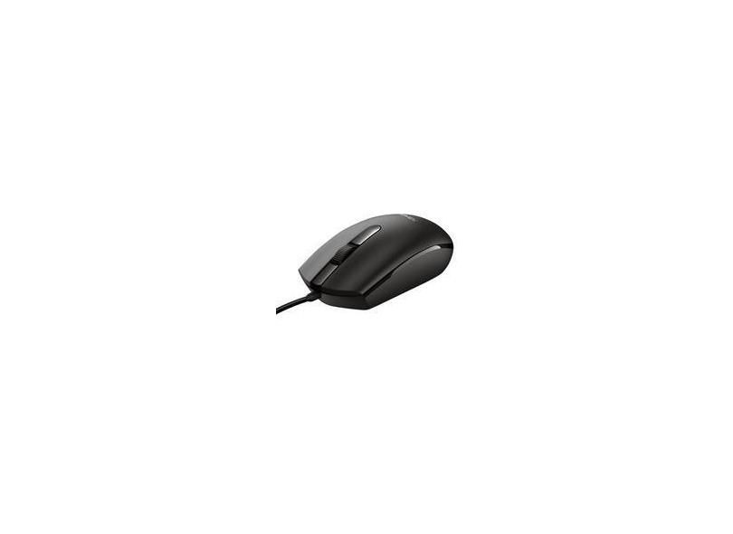 Mouse Basi Trust, 1200 DPI, 3 Botões, USB, Preto - 24271