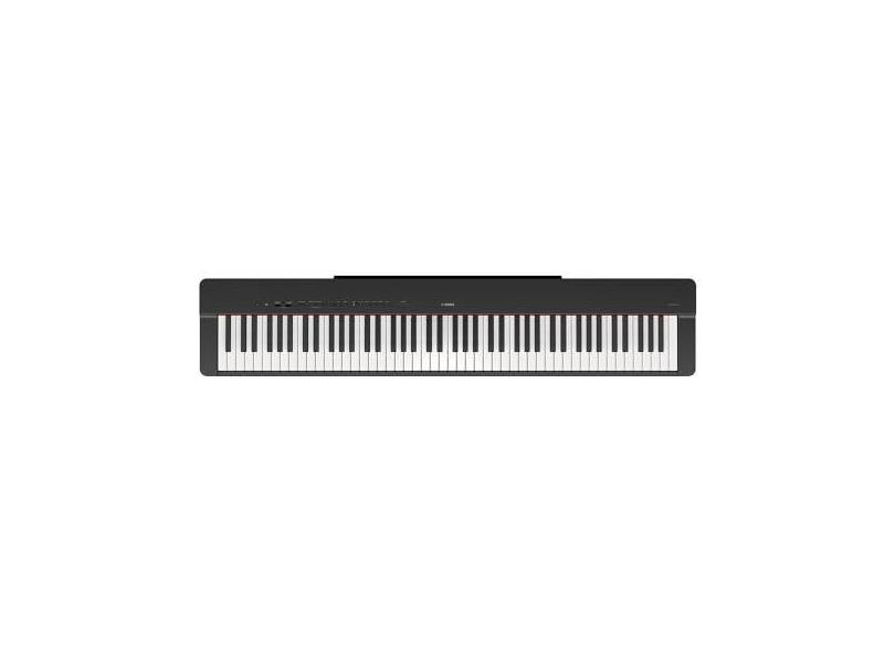 Piano Digital P 225B Preto 88 Teclas Sensitivas Com Fonte e Pedal Yamaha